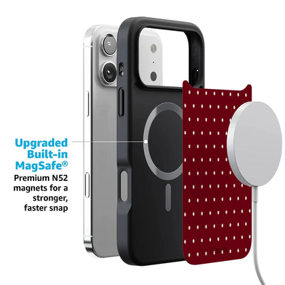 On the Dot | Maroon Polka Dot Case