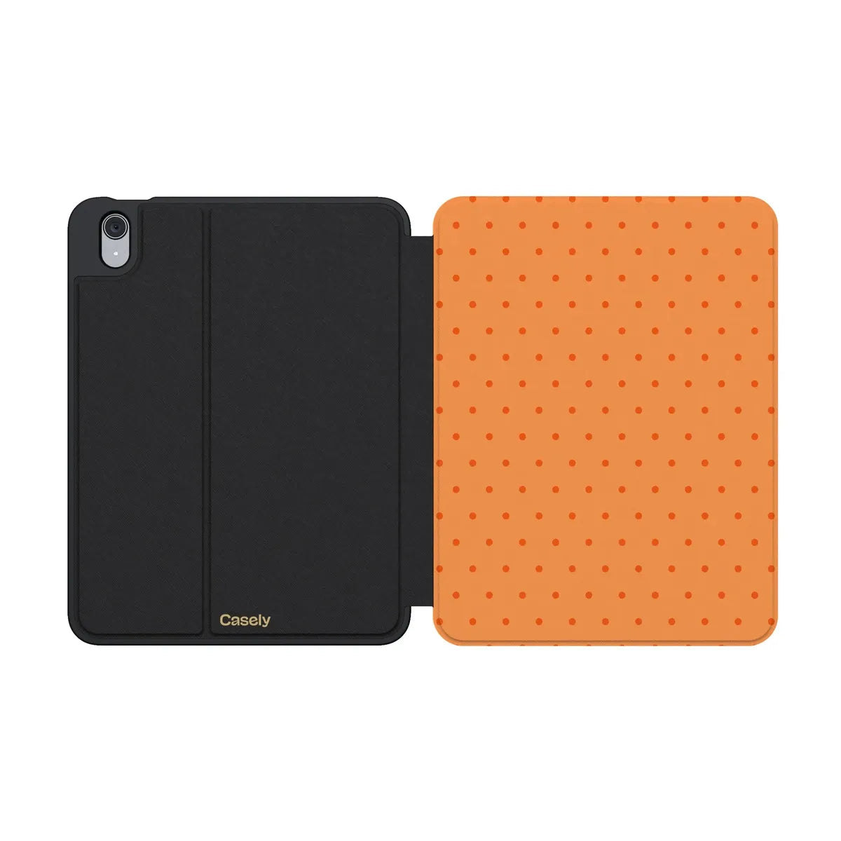 On the Dot | Orange Polka Dot iPad Case