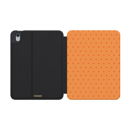 On the Dot | Orange Polka Dot iPad Case