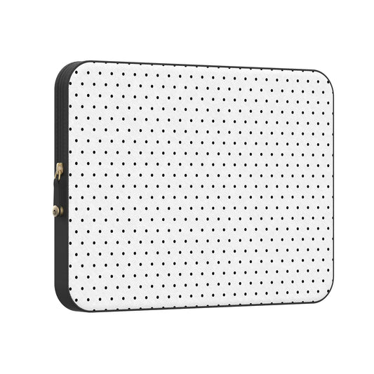 On the Dot | Black Polka Dot Laptop Case