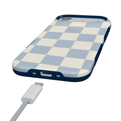 Fit Check | Light Blue Checkerboard Case