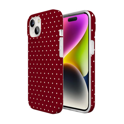 On the Dot | Maroon Polka Dot Case