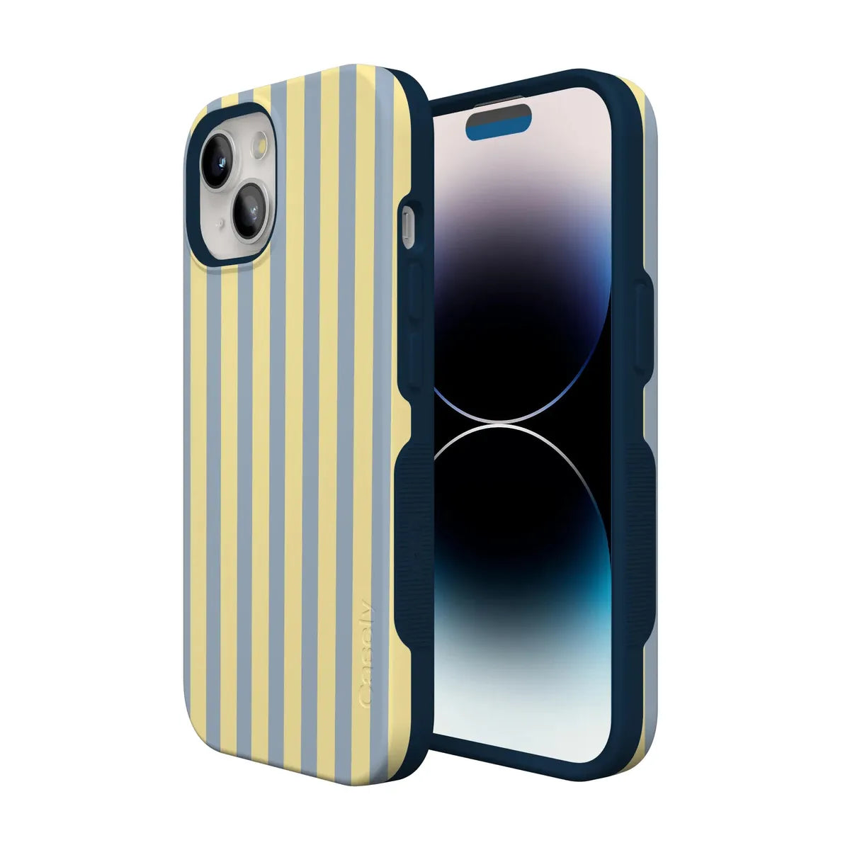 Coastline Stripes | Blue & Yellow Case