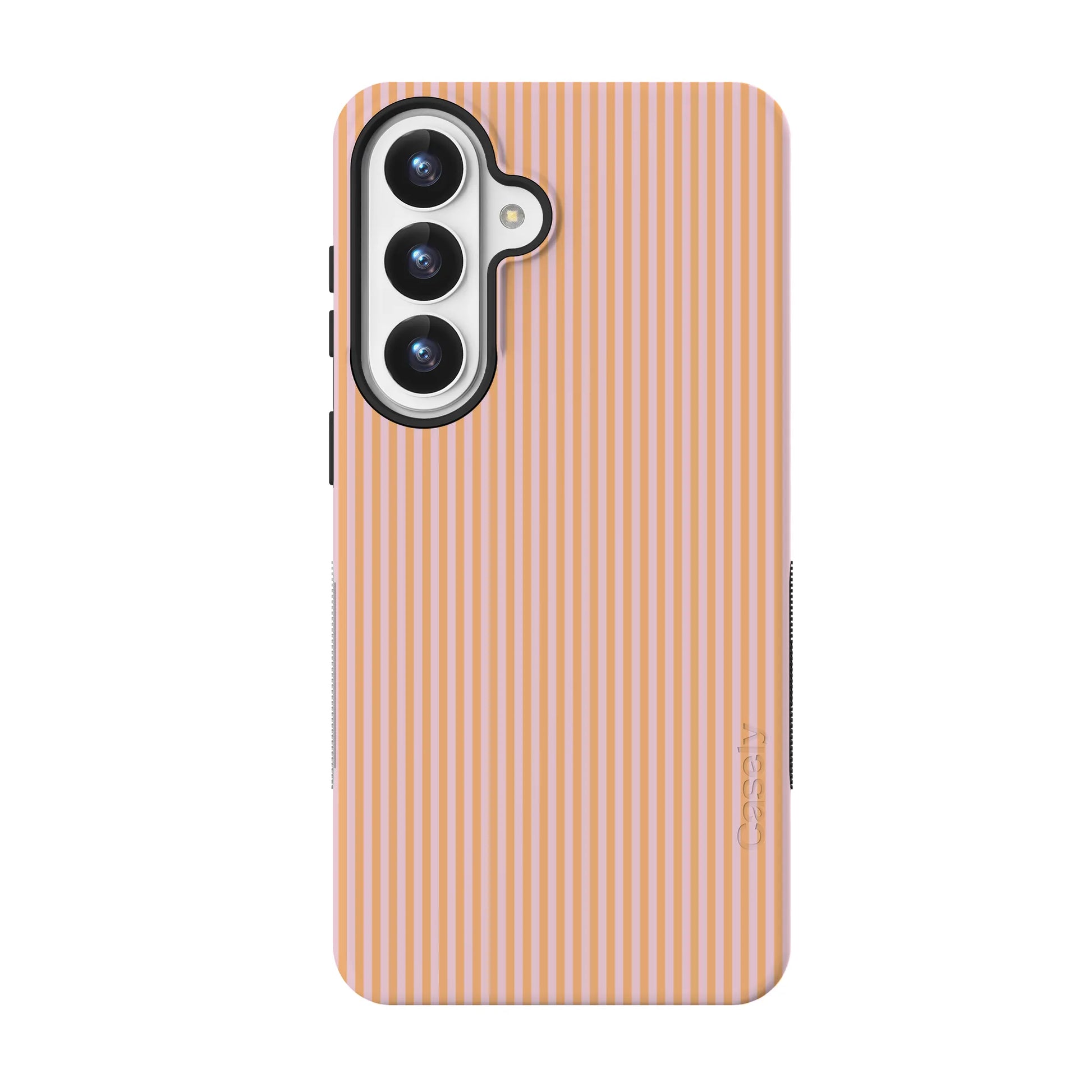 Stripes and the City | Orange & Pink Pinstripe Case - Galaxy S26 Plus
