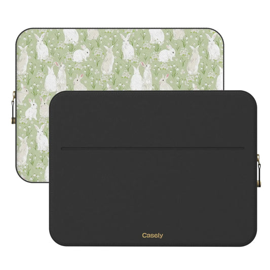 Hop to it | Green Bunny Laptop Case