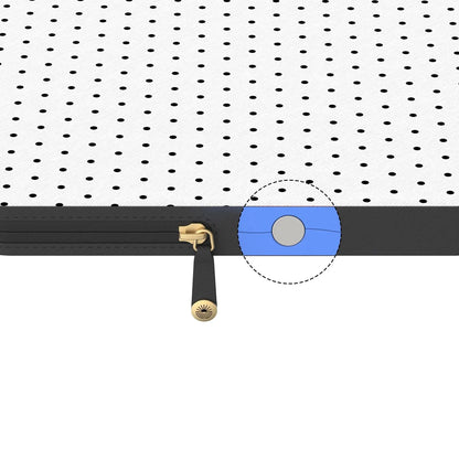 On the Dot | Black Polka Dot Laptop Case