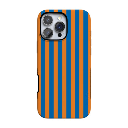 Go New York | Blue & Orange Stripes Case - iPhone 16 Pro