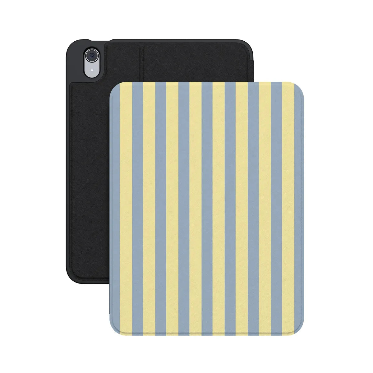 Coastline Stripes | Blue & Yellow iPad Case