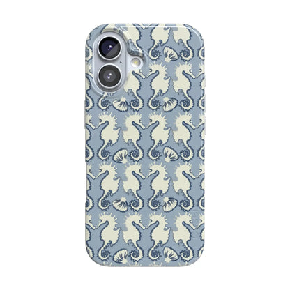 Seahorse Drift | Coastal Blues Case - iPhone 16