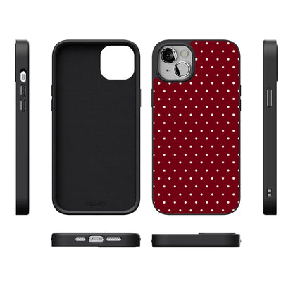 On the Dot | Maroon Polka Dot Case
