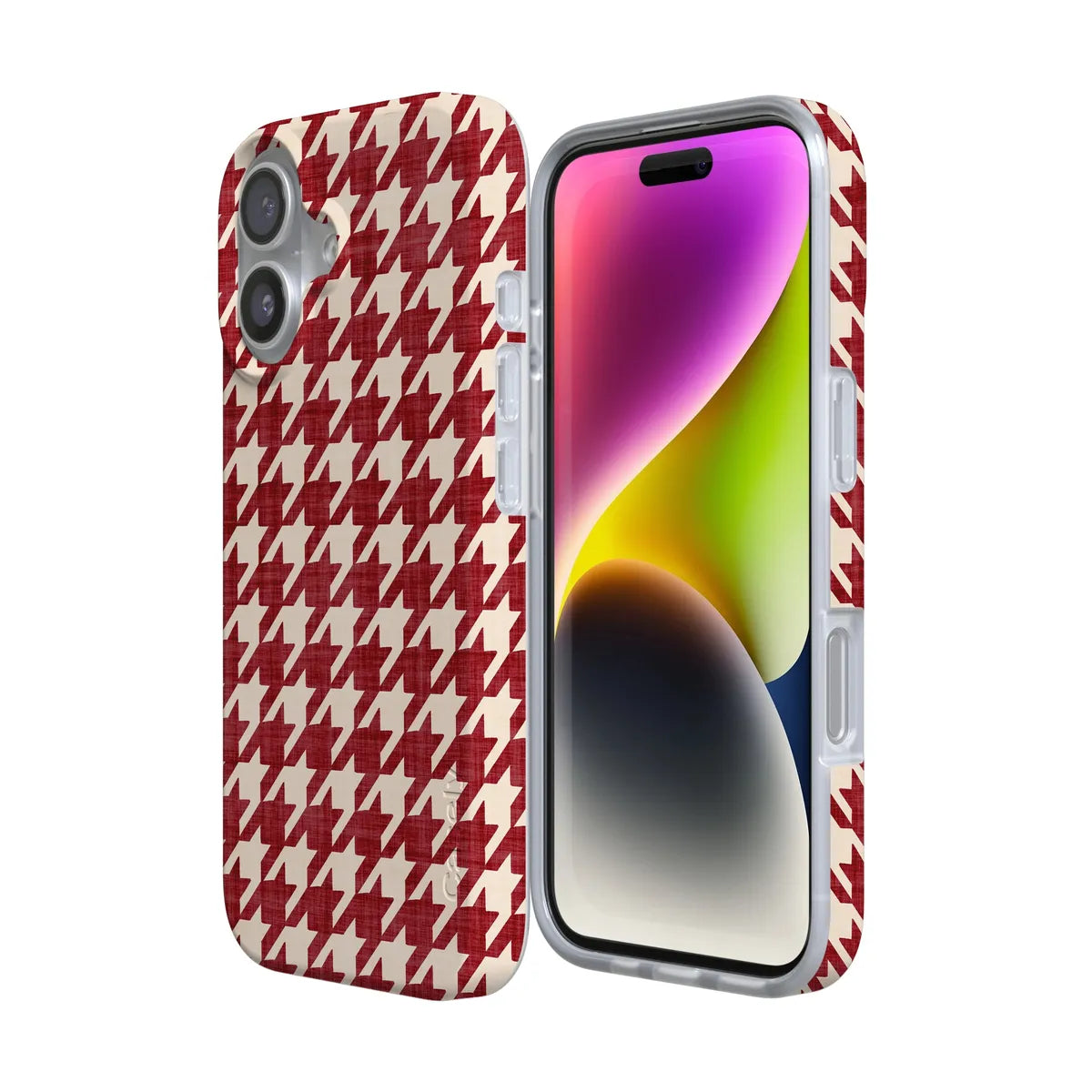 Scarlet Stitch | Red Houndstooth Case