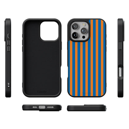 Go New York | Blue & Orange Stripes Case