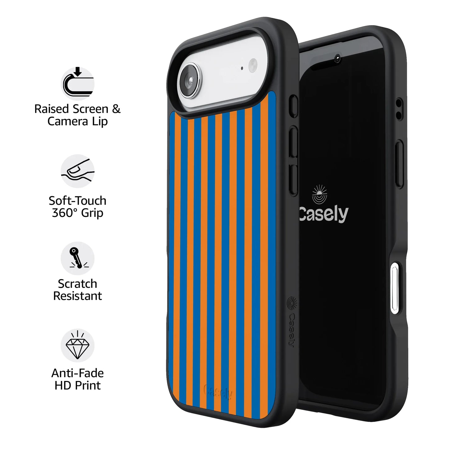 Go New York | Blue & Orange Stripes Case