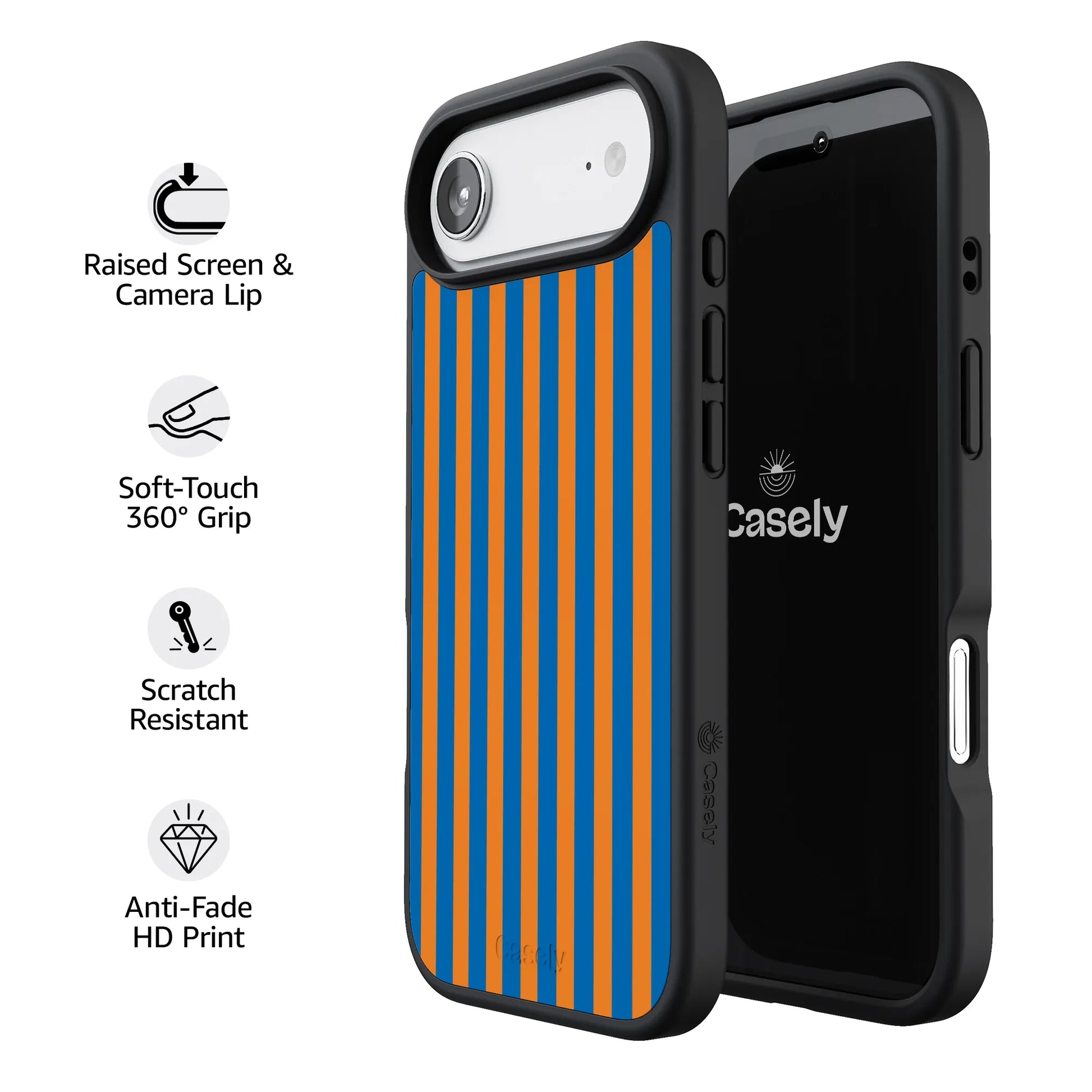 Go New York | Blue & Orange Stripes Case