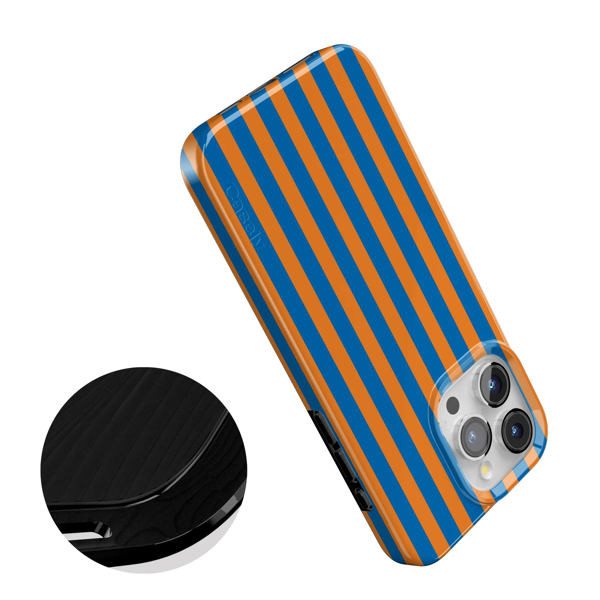 Go New York | Blue & Orange Stripes Case