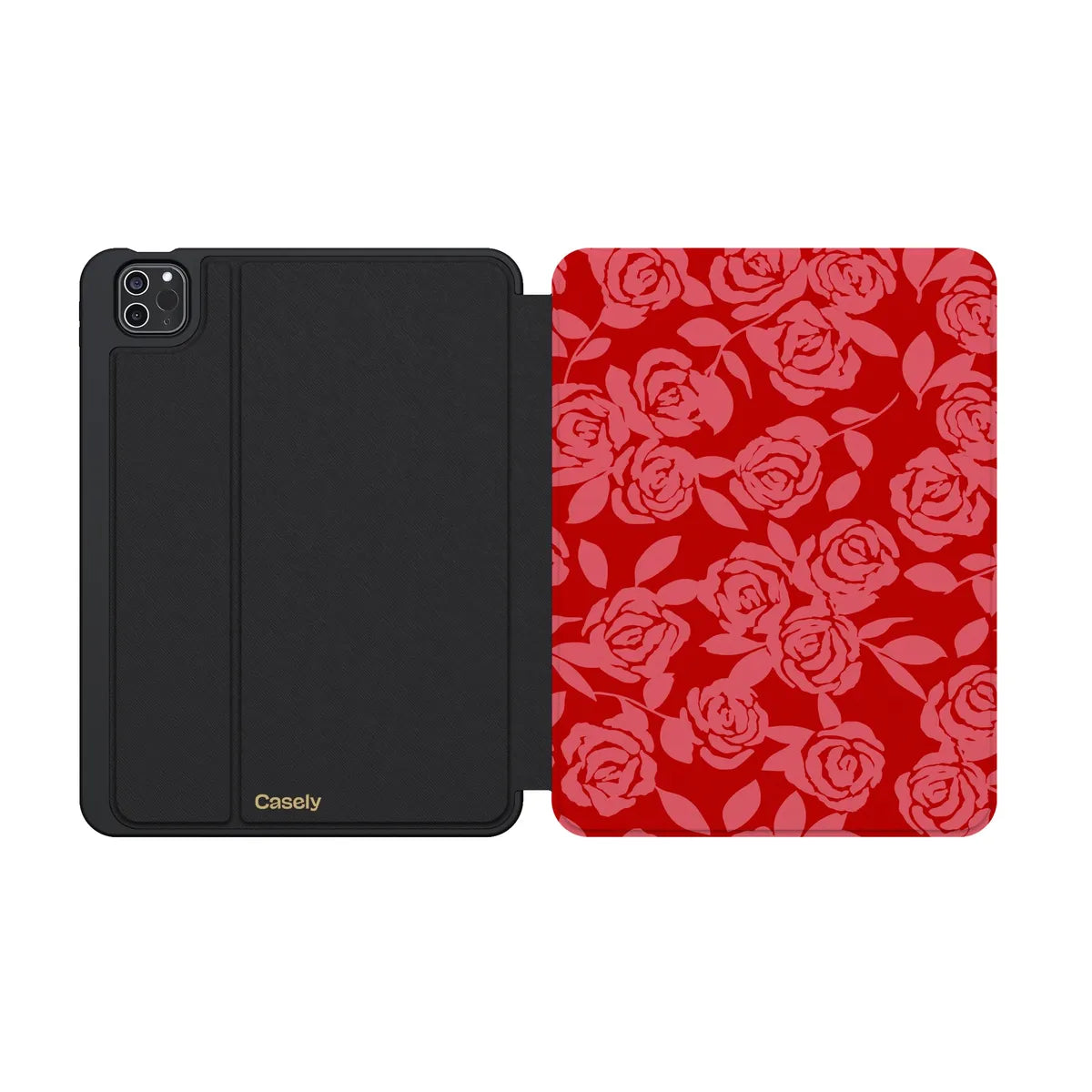 Final Rose | Red & Pink Floral iPad Case