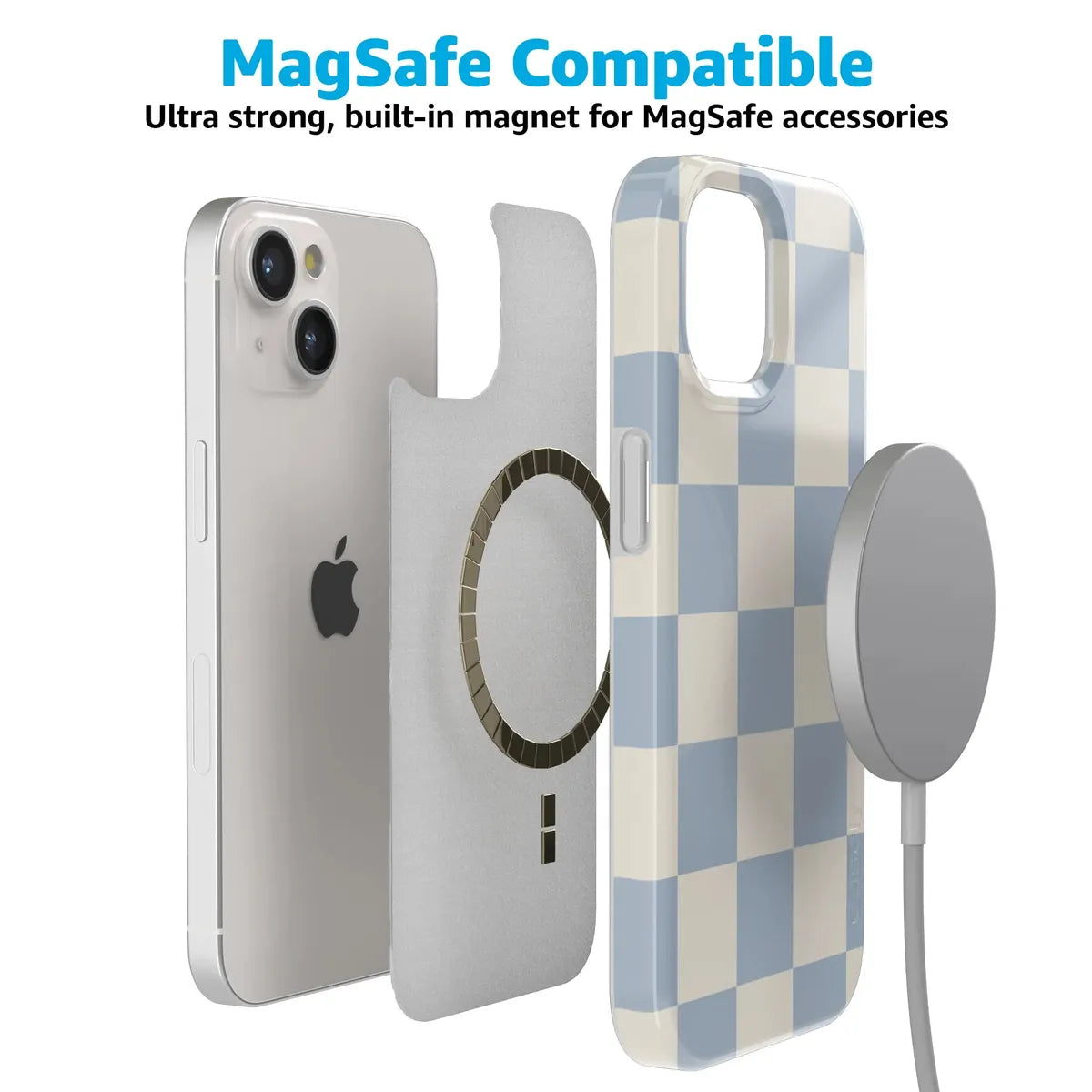Fit Check | Light Blue Checkerboard Case