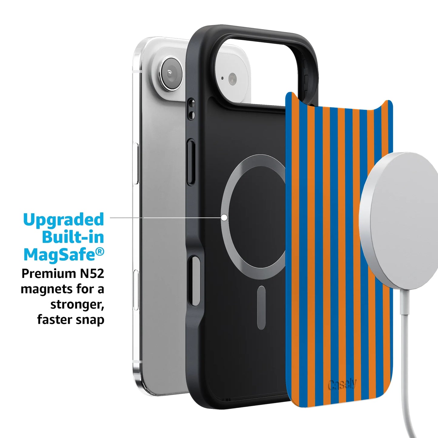 Go New York | Blue & Orange Stripes Case