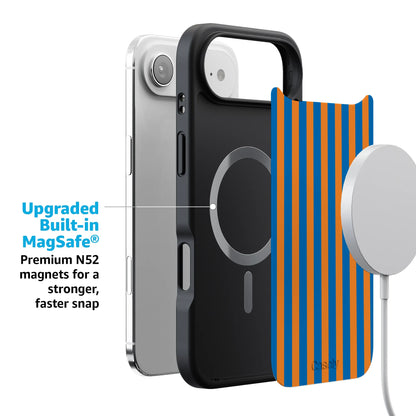 Go New York | Blue & Orange Stripes Case