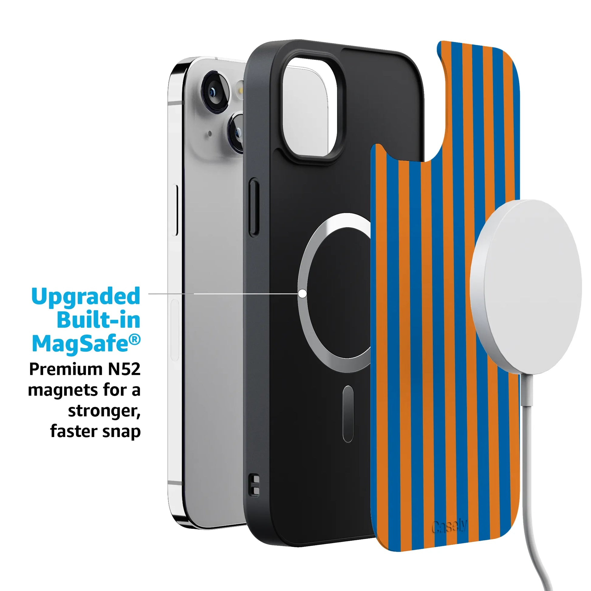 Go New York | Blue & Orange Stripes Case