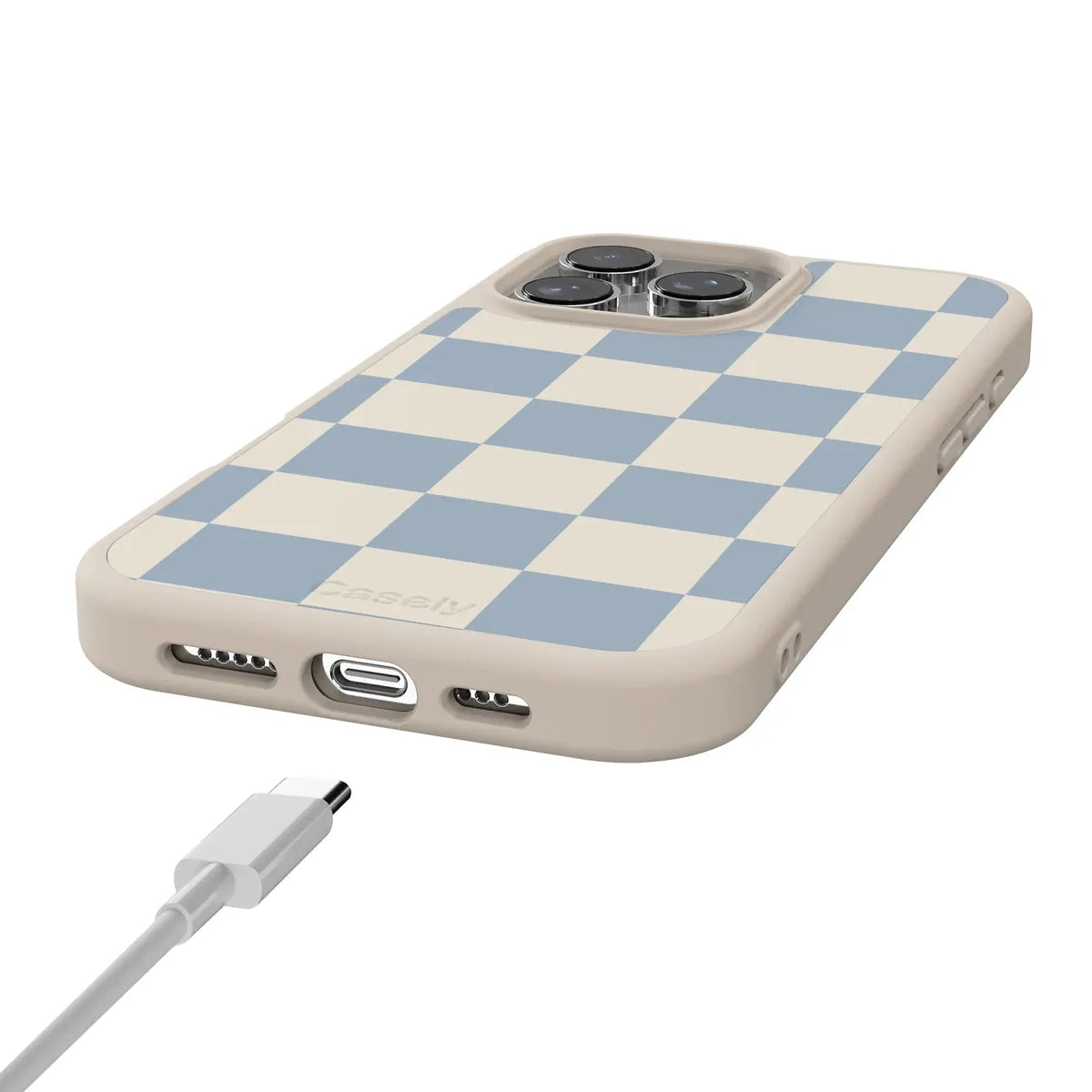 Fit Check | Light Blue Checkerboard Case