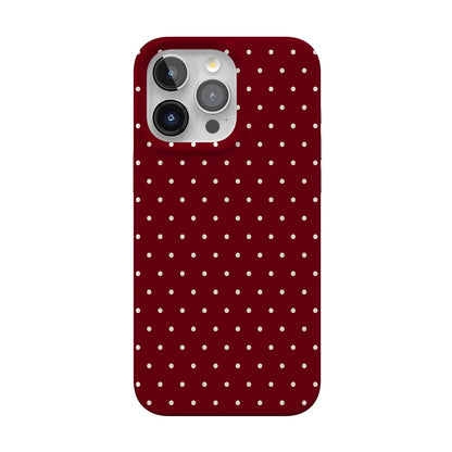 On the Dot | Maroon Polka Dot Case