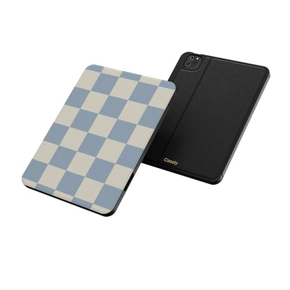 Fit Check | Light Blue Checkerboard iPad Case