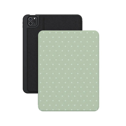 On the Dot | Green Polka Dot iPad Case