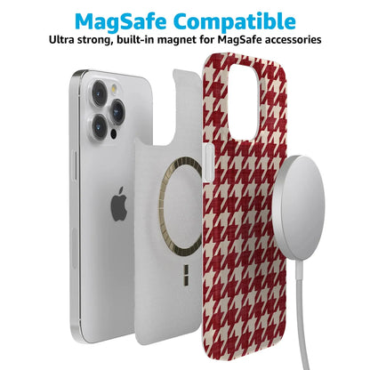 Scarlet Stitch | Red Houndstooth Case
