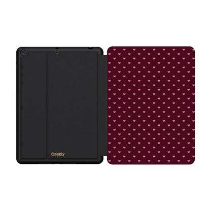 Heart Noir | Tiny Hearts iPad Case