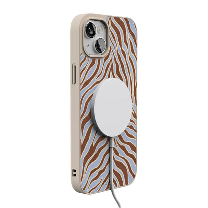 Untamed | Brown & Blue Zebra Case
