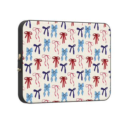 American Girlie | Red White & Blue Bows Laptop Case