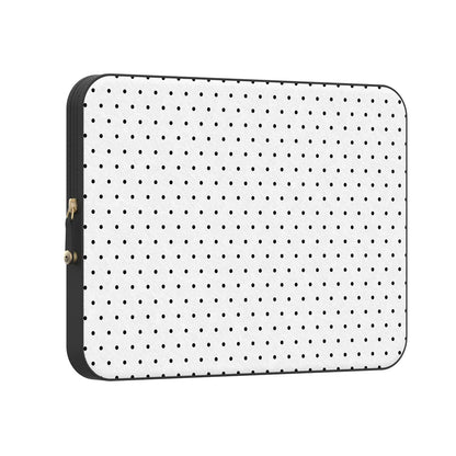 On the Dot | Black Polka Dot Laptop Case
