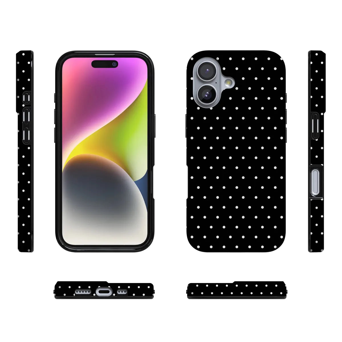On the Dot | White Polka Dot Case