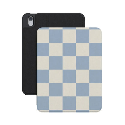 Fit Check | Light Blue Checkerboard iPad Case