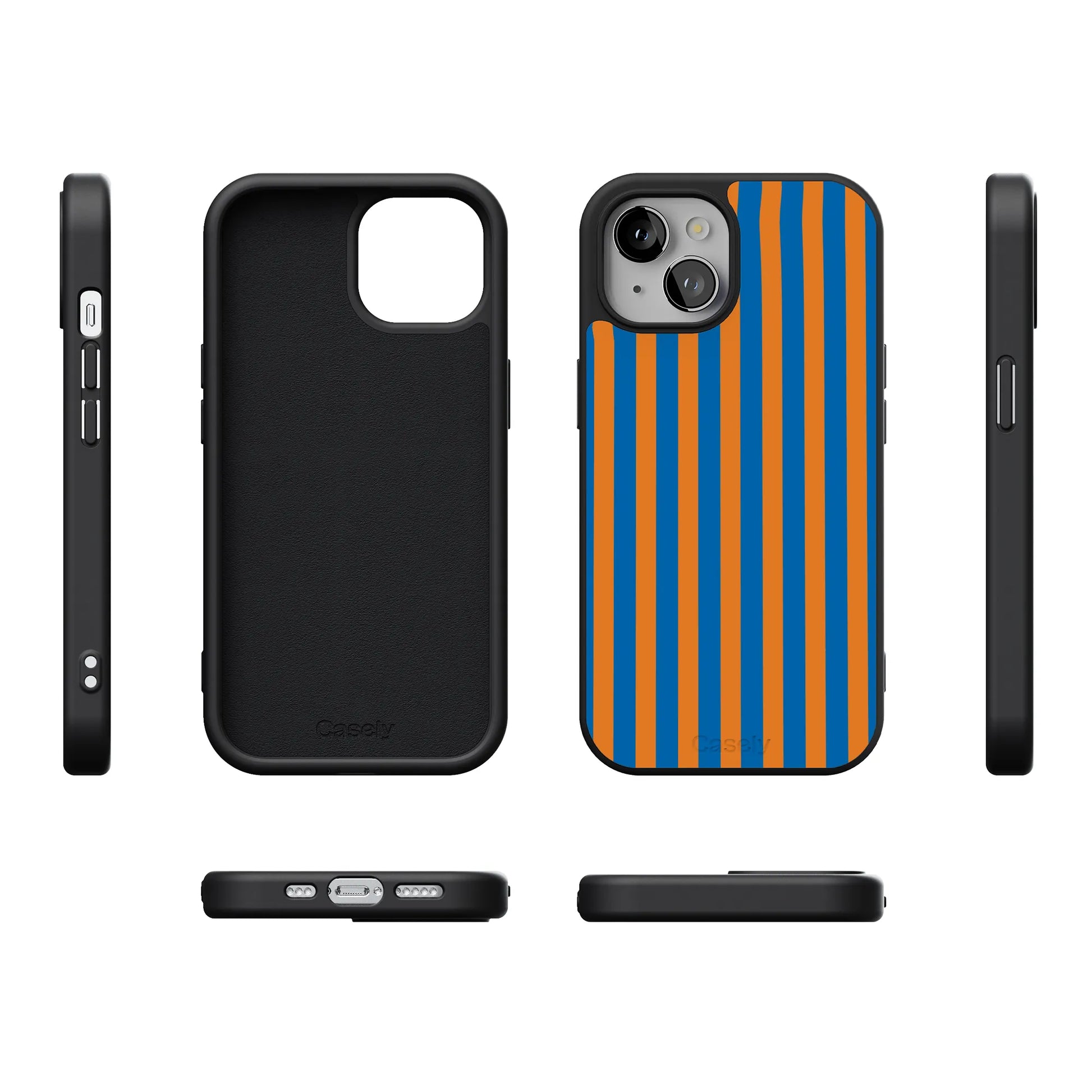 Go New York | Blue & Orange Stripes Case