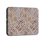 Untamed | Brown & Blue Zebra Laptop Case