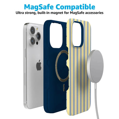 Coastline Stripes | Blue & Yellow Case