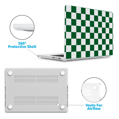 Fit Check | Green Checkerboard Laptop Shell