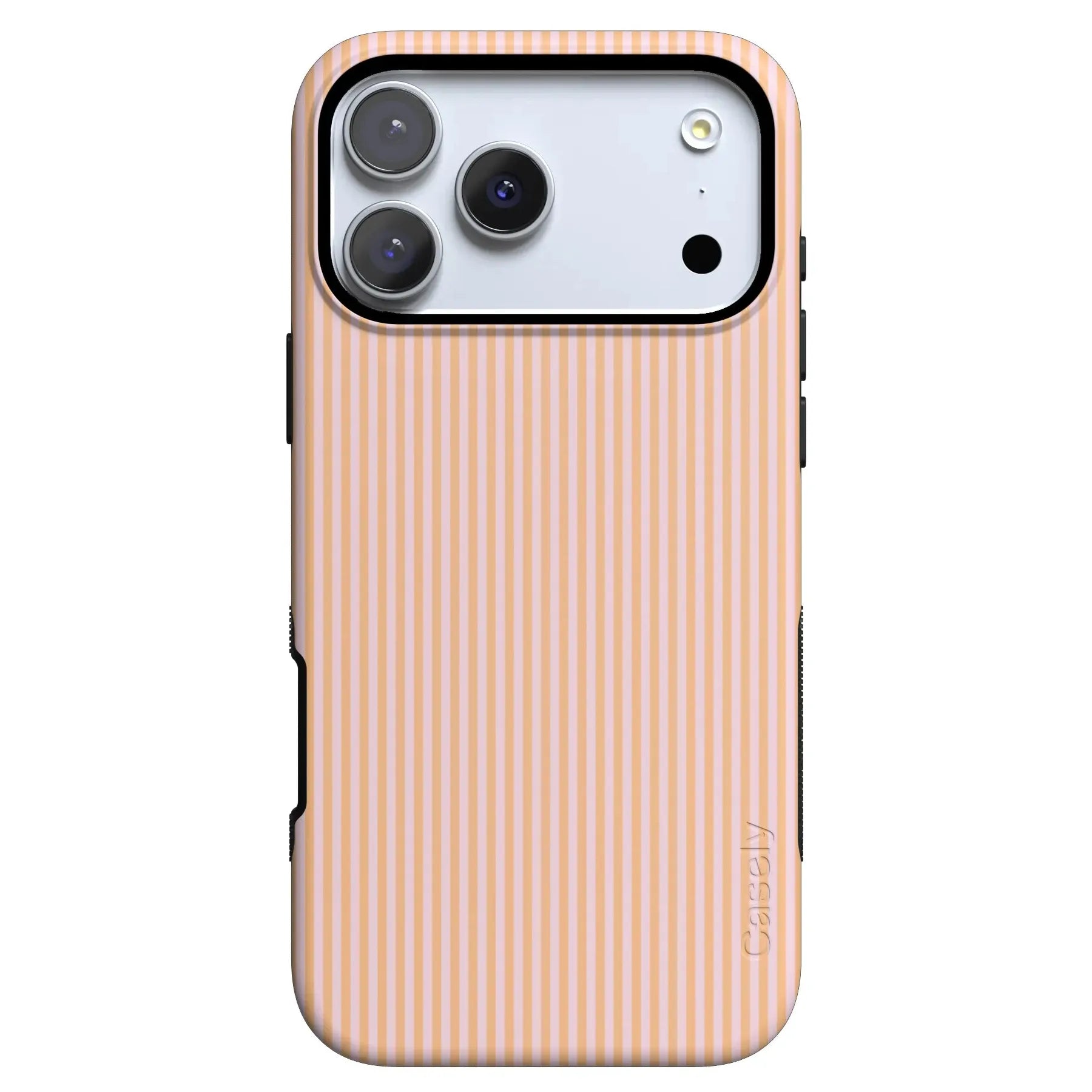 Stripes and the City | Orange & Pink Pinstripe Case - iPhone 17 Pro
