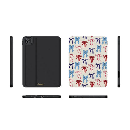 American Girlie | Red White & Blue Bows iPad Case