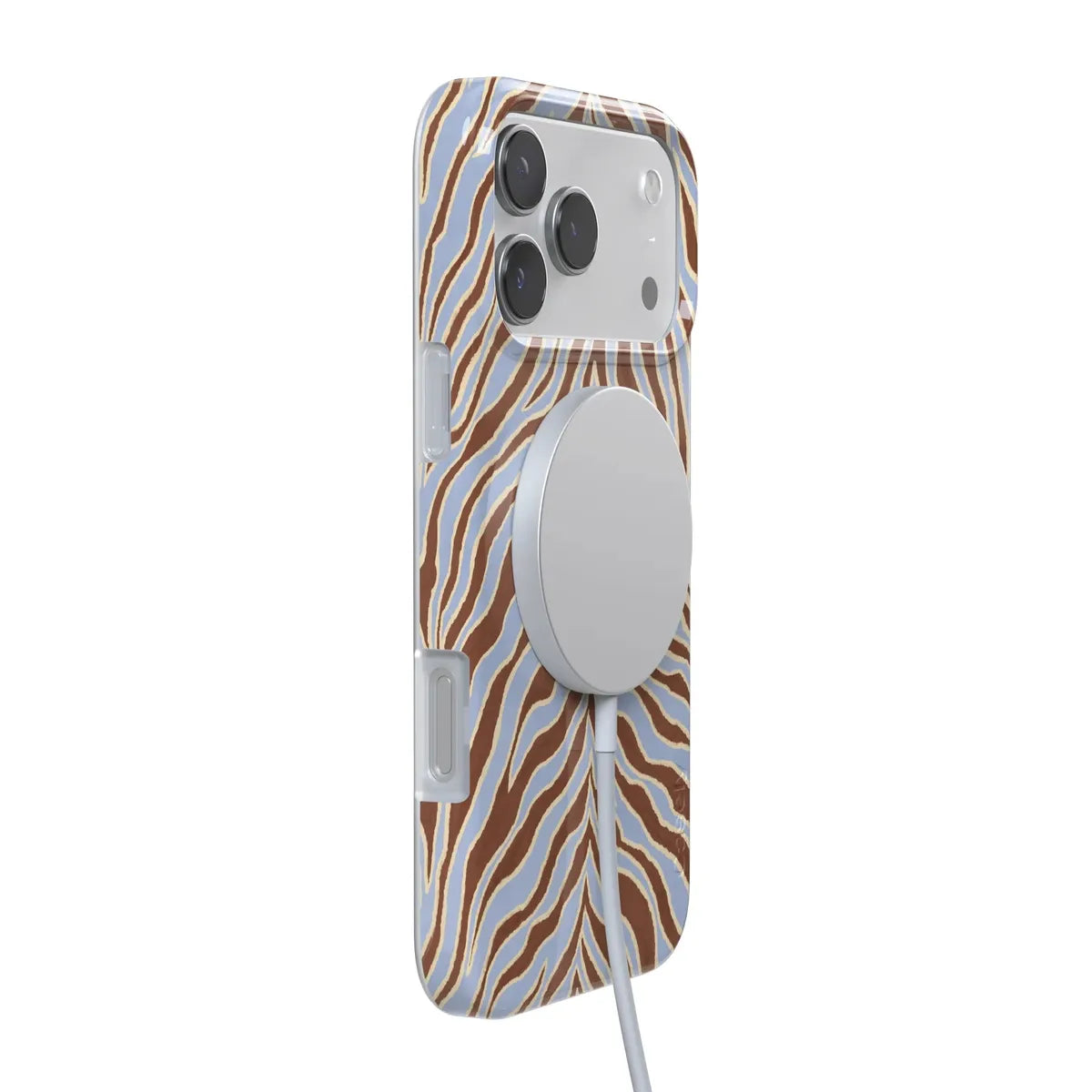 Untamed | Brown & Blue Zebra Case
