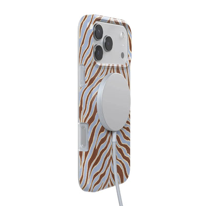 Untamed | Brown & Blue Zebra Case