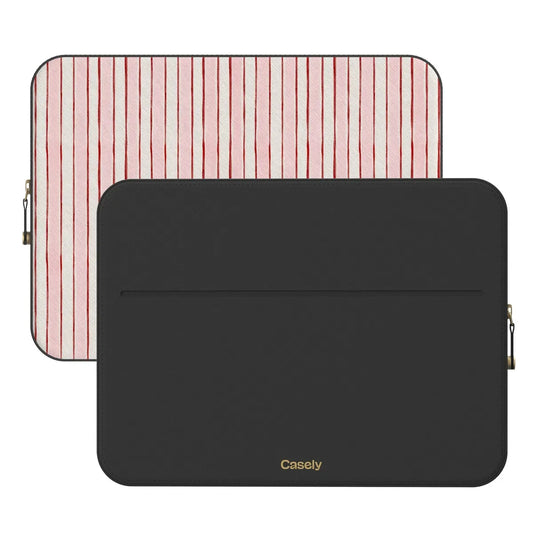 Pretty in Pastel | Blush Stripes Laptop Case