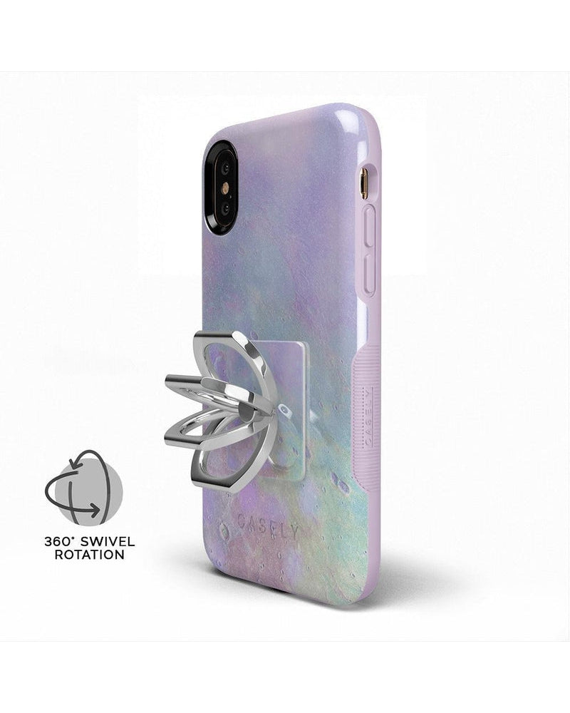 Over the Moon | Pastel Marble Moon Phone Ring Phone Ring get.casely