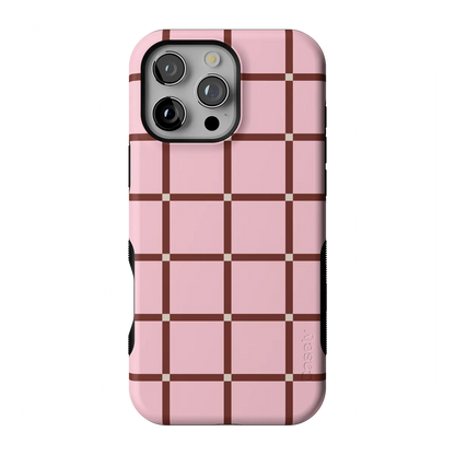 Uptown Gridlock | Pink Checkerboard Case