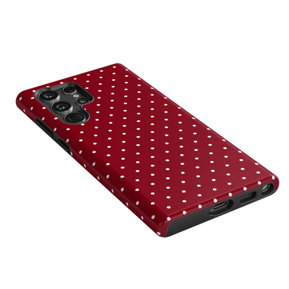 On the Dot | Maroon Polka Dot Case