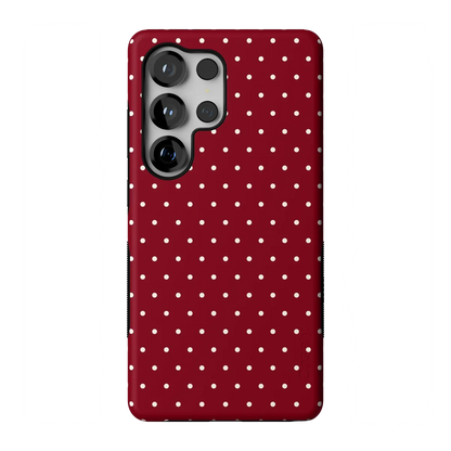 On the Dot | Maroon Polka Dot Case
