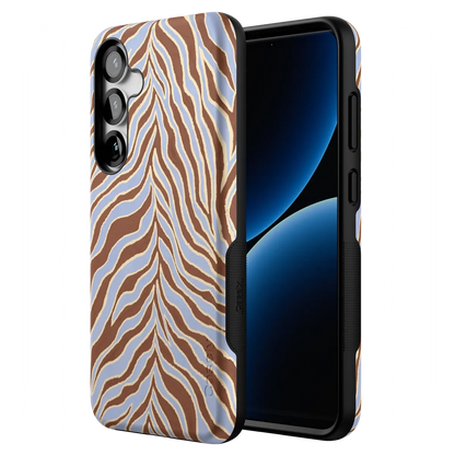 Untamed | Brown & Blue Zebra Case