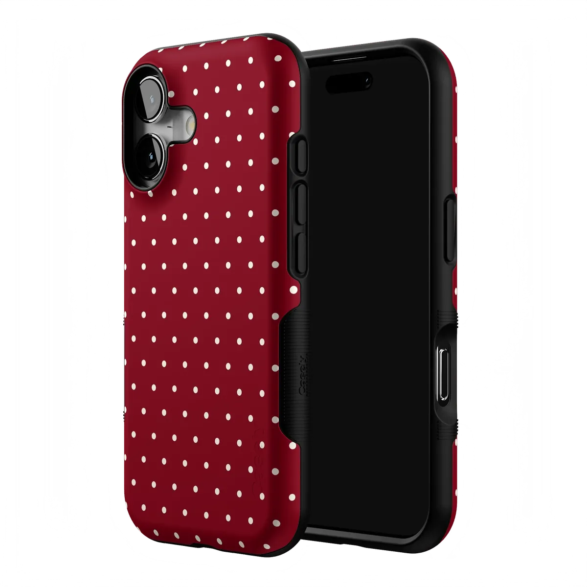 On the Dot | Maroon Polka Dot Case